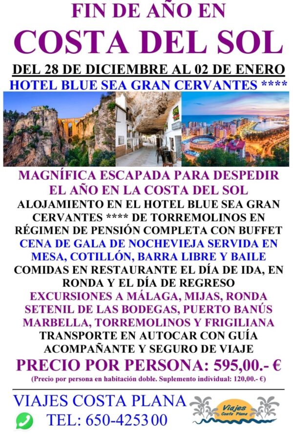 Fin de año en la Costa del Sol